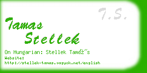 tamas stellek business card